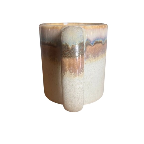 Set Of 2 Vintage Rodolfo Padilla Handcrafted Ceramic Mugs  Earthy Glaze Mexico - Picture 4 of 6